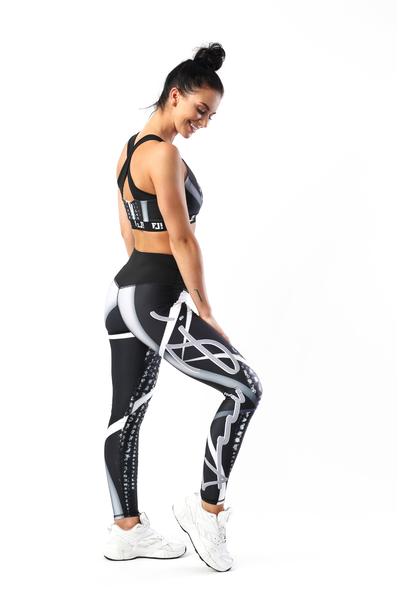 bustiera-dama-matrix-alb-cu-negru (5) Colanti Matrix